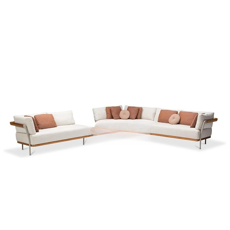 

Outdoor Italian minimalist sofa, living room hotel garden courtyard, office reception and leisure combination modern minimalist