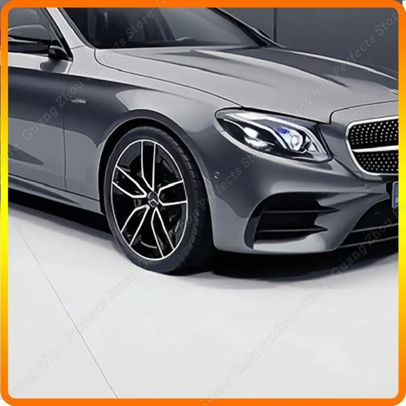 For Mercedes Benz E Class W213 C238 S213 Pre-Facelift AMG 2016-2020 Exterior Body Side Front Bumper Lip Trim Cover Stickers