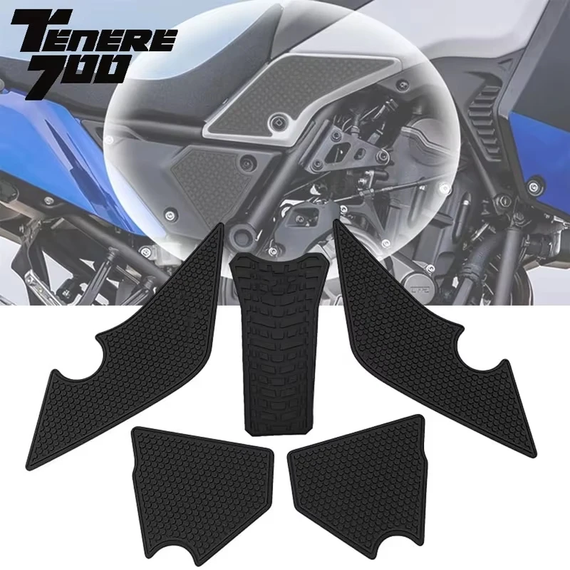 For YAMAHA Tenere 700 Adventure T700 XTZ 700 Protector Anti Slip Tank Pad Sticker Gas Knee Grip Traction Side Pad Decal