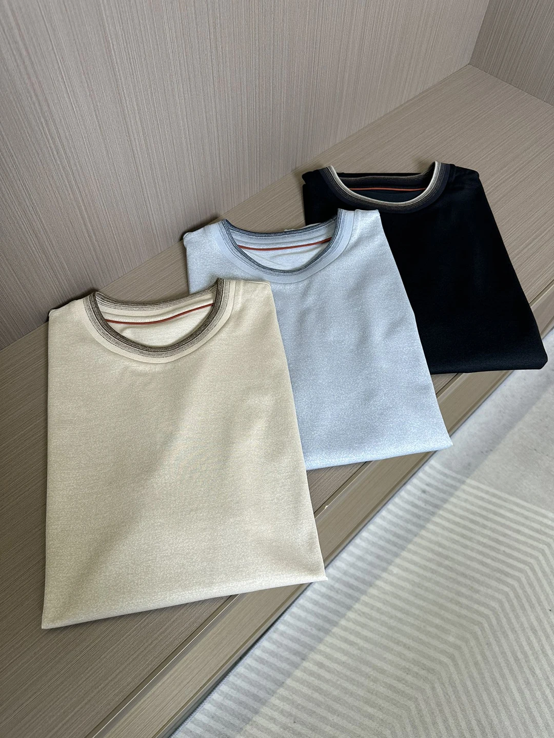 2025SS Long staple cotton sewing embroidery three-dimensional 3D plate making  knitting casual T shirt new business comfort