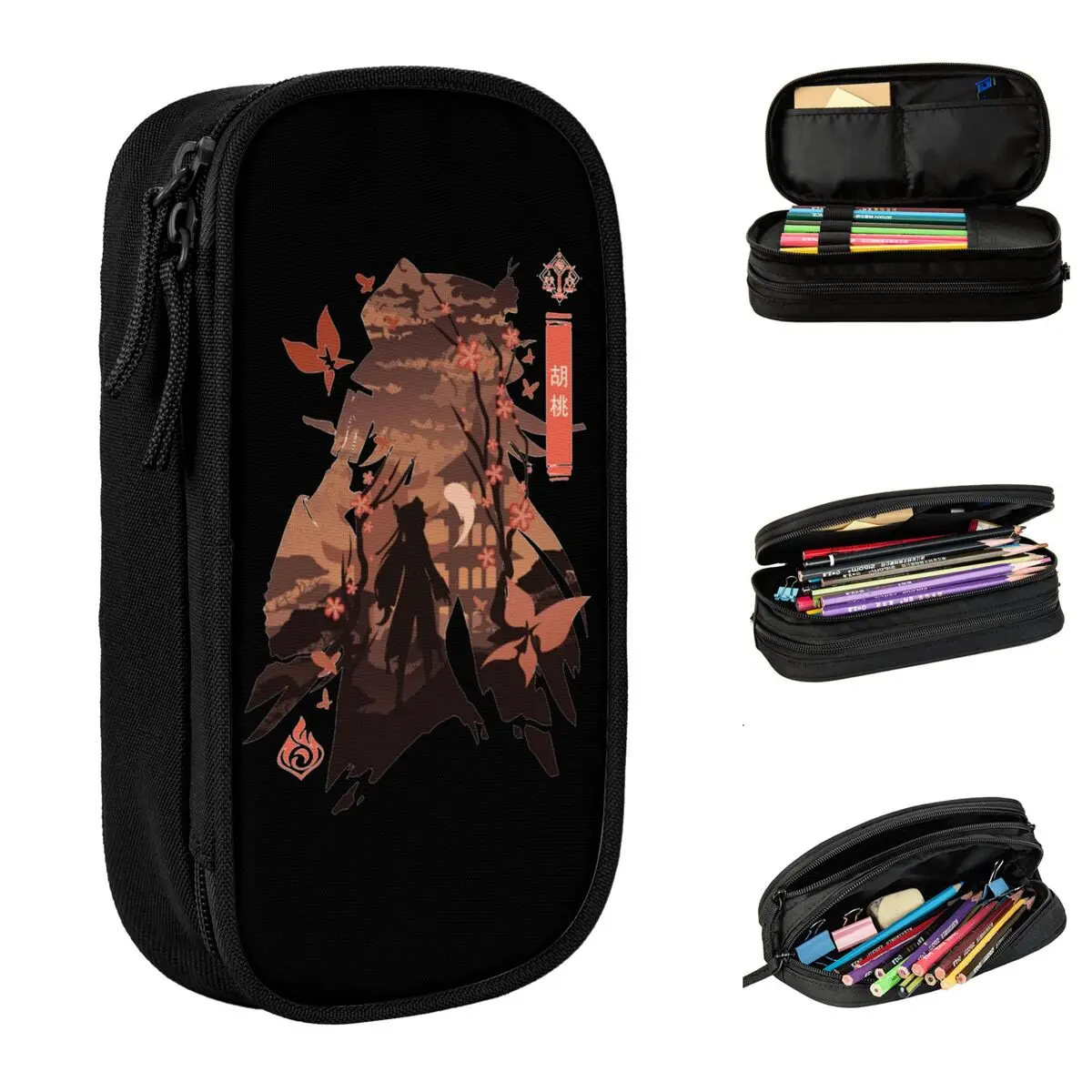 Fragranza In scongelamento Genshin Impact Game astucci per matite giochi Pencilcases portapenne per ragazzo borsa di grande capacità materiale