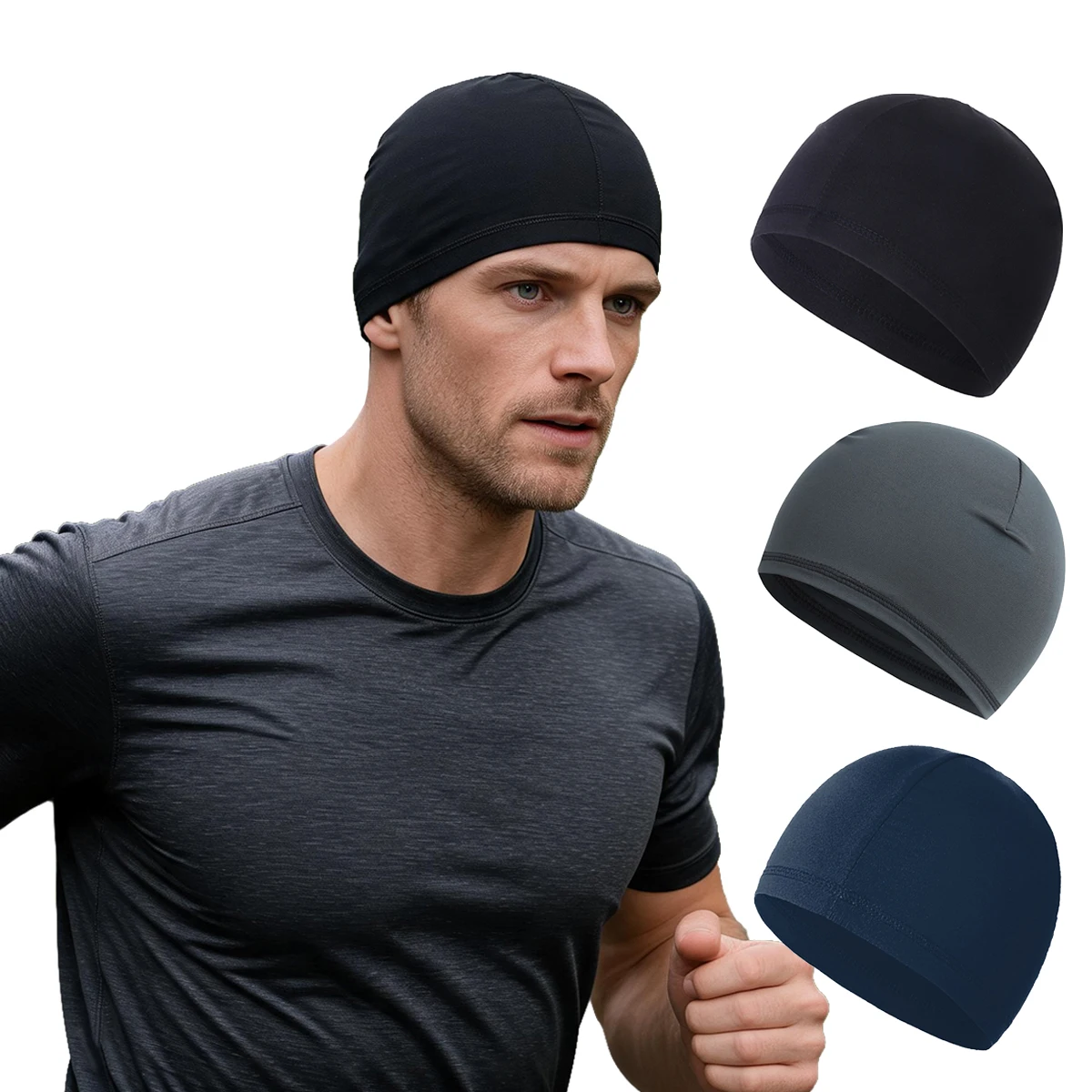Skull Cap Helmet Liner - Bonnet de cyclisme unisexe en coton