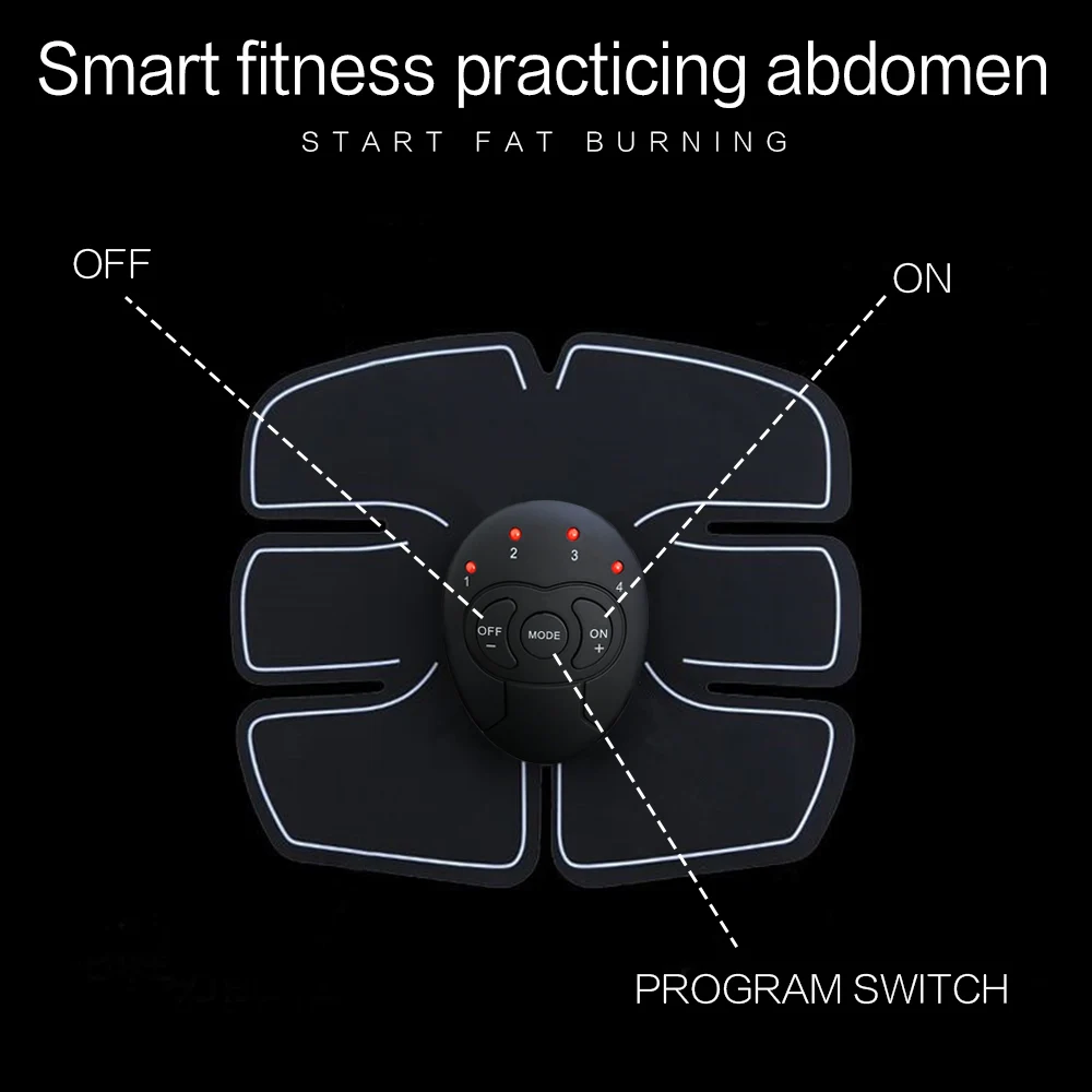 Wireless EMS Trainer Abs Muscle Stimulator Myostimulator Body Fitness Electric Weight Loss Body Slimming Massager Belt Body Slim