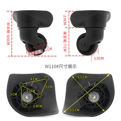 Acessórios para roda de bagagem roda universal AmericanTourister 47R trole mala acessórios para roda YQ-008 roda alternativa