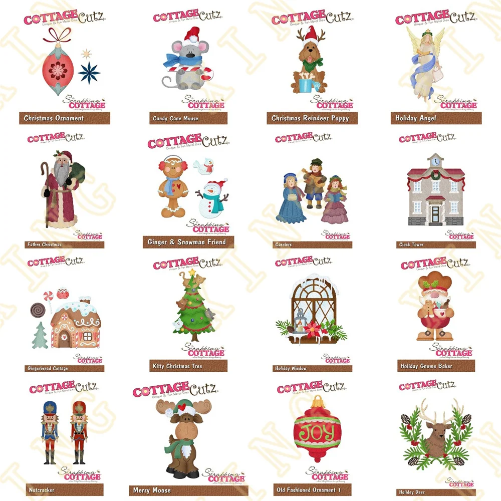

Christmas Tree Holiday Angel Metal Cutting Dies Scrapbook Diary Decoration Stencil Embossing Template DIY Greeting Card Handmade