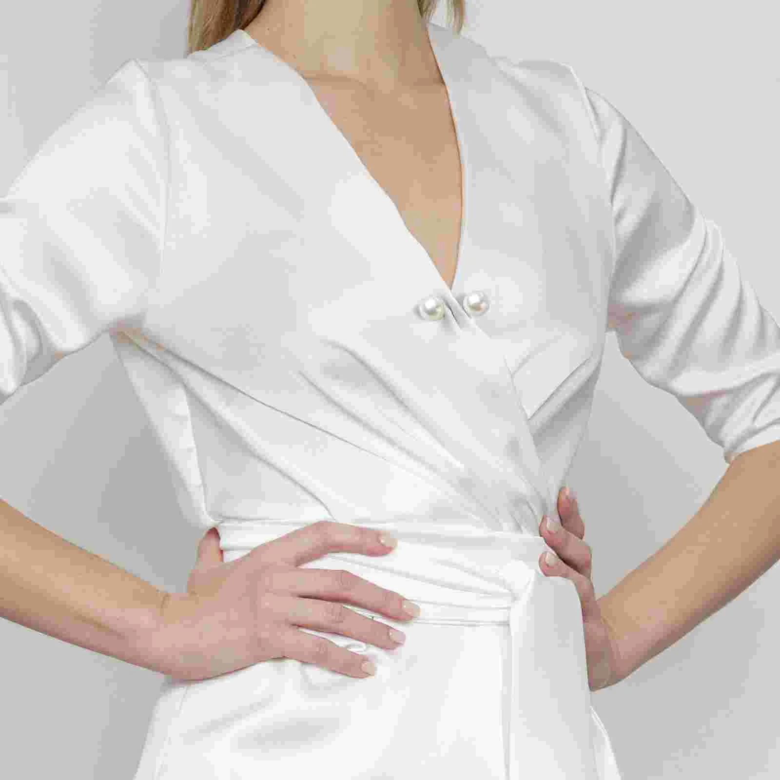 Pearl Button Nails Fancy Rhinestones Pearls Safety Pin Brooch Jewelry Brooches Miss Pins Buttons