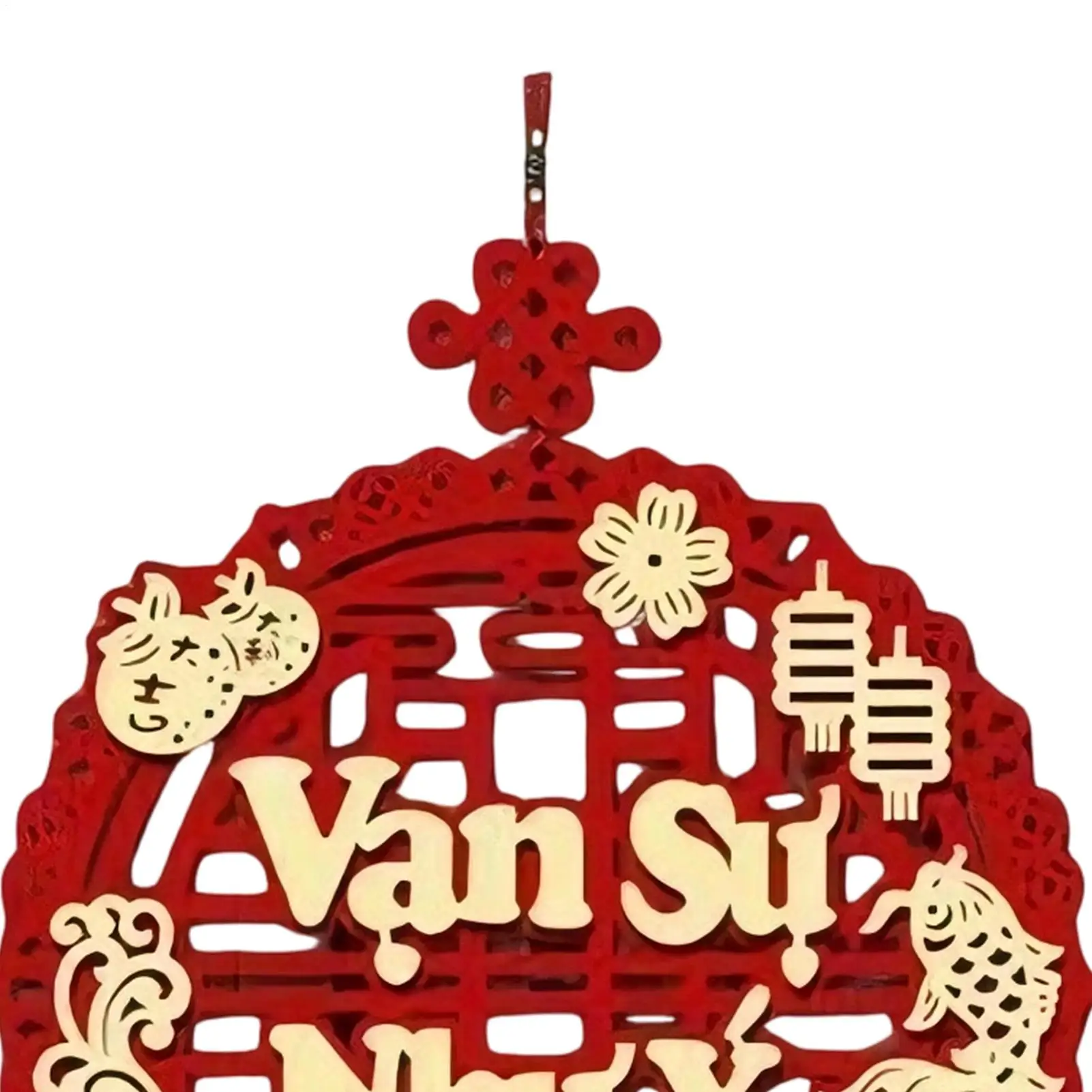 

2026 Vietnamese New Year Decorations Spring Festival Banner With Tassel Hangable Couplets Decoration with Tassel