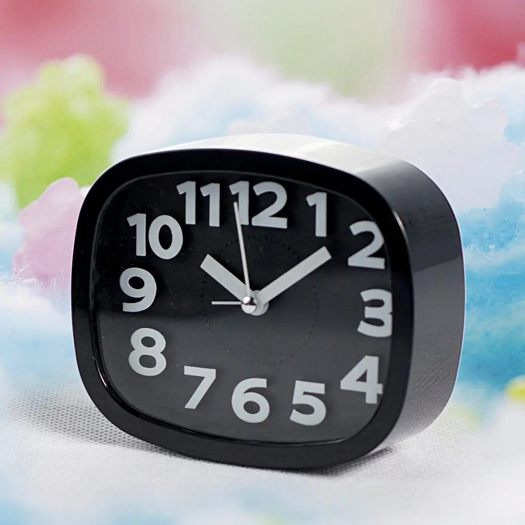 Mini Mute Alarm Clocks Battery Bedside Desk Table Home Decor Kid Gifts Portable