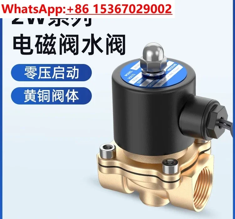 All copper normally closed solenoid/water valve switch 2 /4 / 6 minutes 1 inch solenoid control/ 220V two ventilation valve 24V