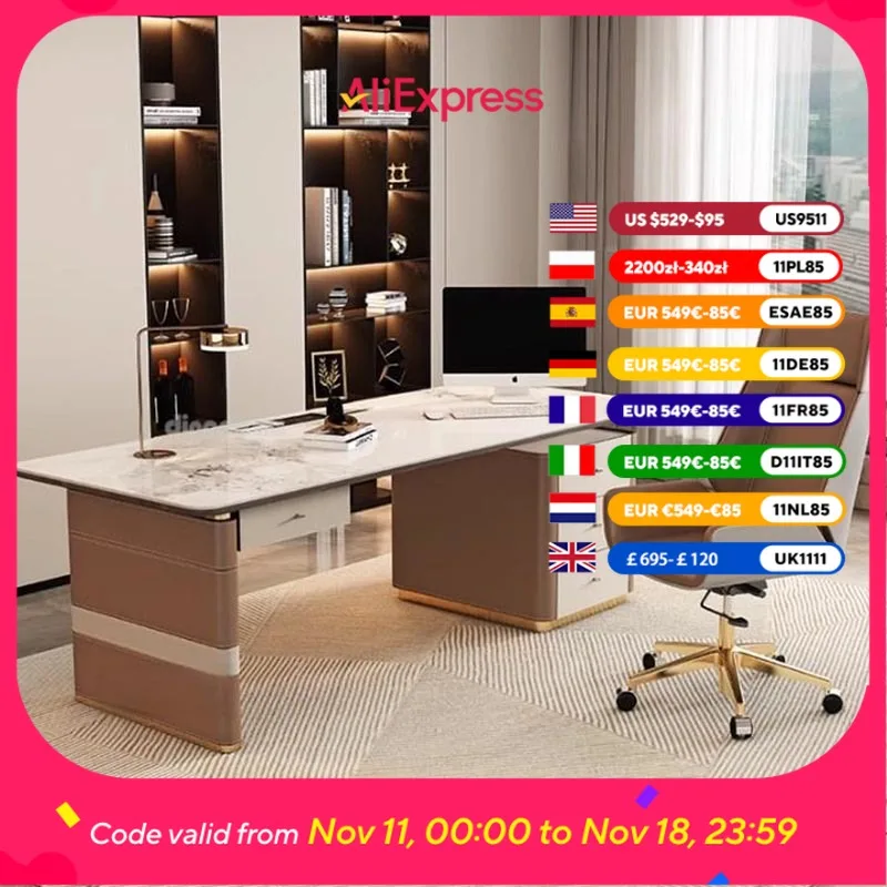 

Modern Study Office Computer Table Home Gaming Wooden Storage Computer Desks Office Drawers Mesa Para Compuatador Home Furniture