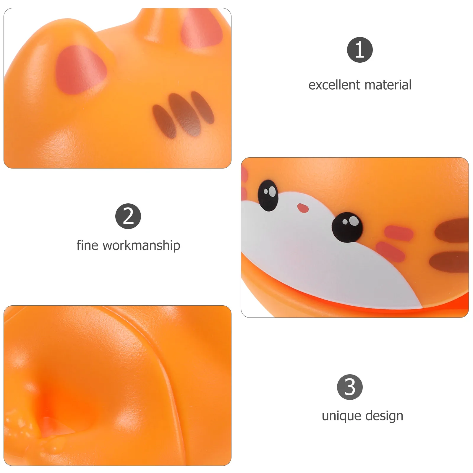 

1 set 1 Set Small Wooden Fish Percussion Cat Shape Rhythm Desk Accessory Stress Relief Office Decoration Temple Block Plaything