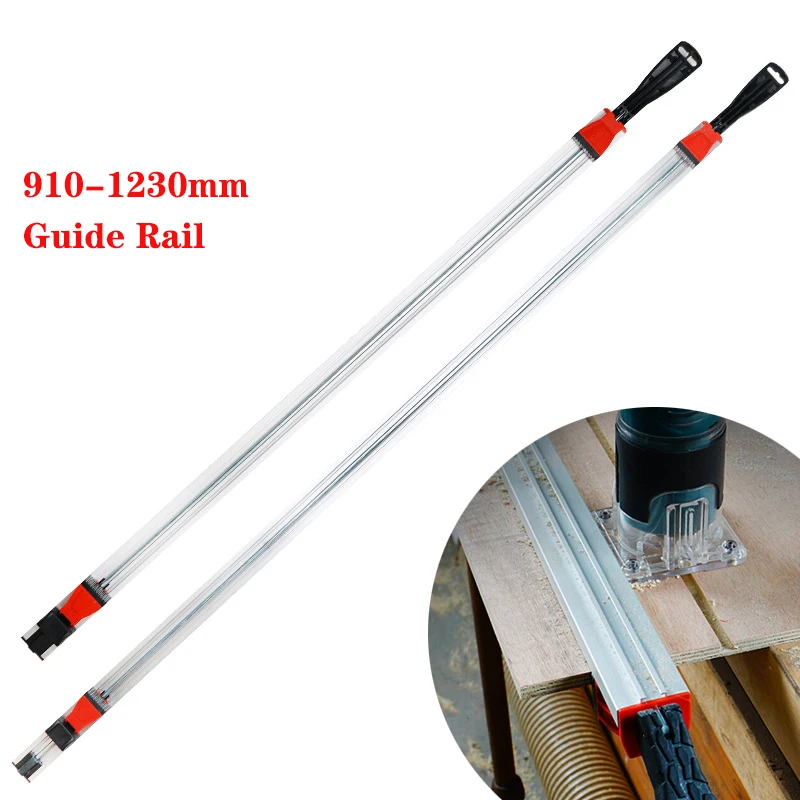 

910/1230mm Electric Circular Saw Cutting Machine Guide Foot Ruler Adjustable 45 Degrees Chamfer Fixture Woodworking Ruler