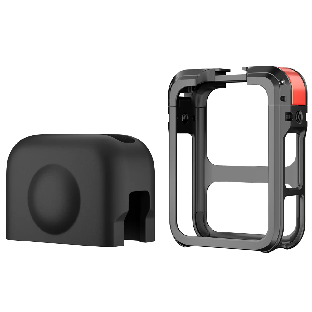 

Metal Expansion Cage with Silicone Lens Cap for DJI Osmo 360 Ultra-Expandable Cold Shoe Mount for VLOG Video & Cinematography
