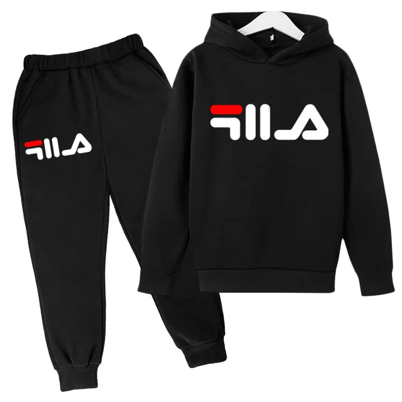 

Children's Hoodie Brand Sweatshirt Top +Trousers 2P Boys Girls Toddler 3-12 Years Fashion Letter Sunshine Sports Casual Gift Set