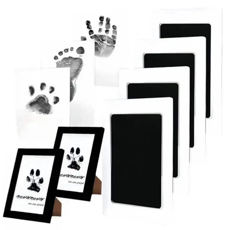 Inkless Baby Footprint Ink Pad New born Shower Non-toxic Safe Pet Hand Prints Hand & Foot Stamp Baby Souvenirs Clean Touch Pad