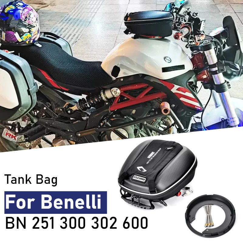 Tank Bag For Benelli BN300 BN 302 251 600 TNT1130 Tornado900 Tre899K Tre1130K Motorcycle Luggage Fuel Backpack Quick Lock