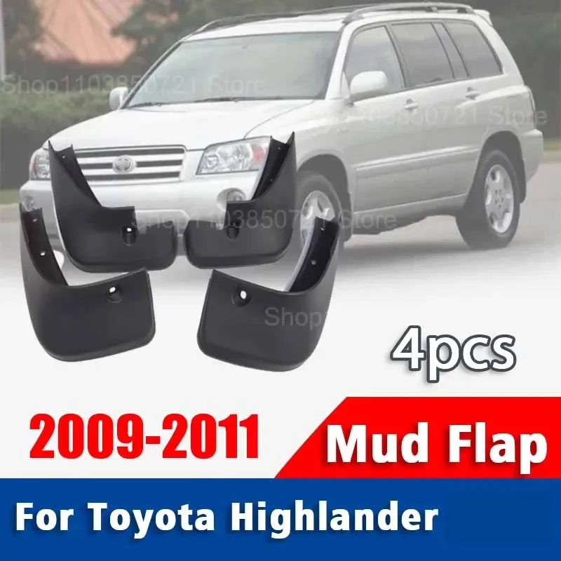 

Mudguard Front Rear 4pcs FOR Toyota Highlander 2009-2011 Mud Flap Guards Splash Mudflaps Car Accessories Mudguards