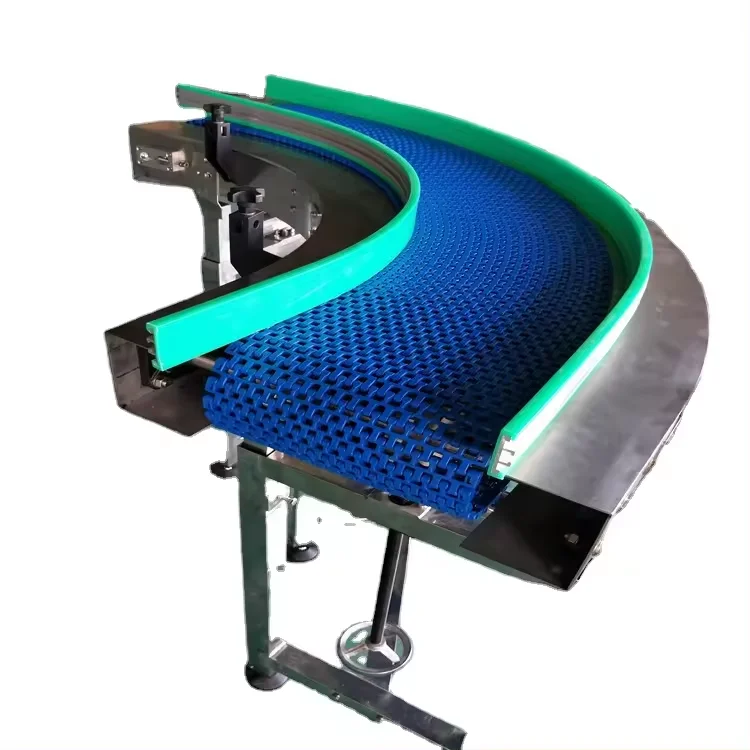 

Customized Durable Heavy Loading Turning Curved Plastic Modular Belt Conveyor Machine for Food Production Line Customized
