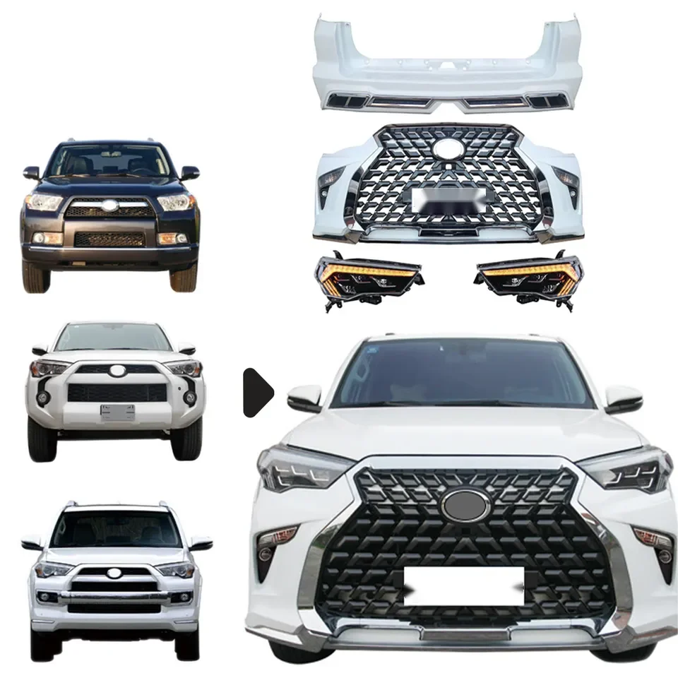 High quality upgrade front rear bumper headlight taillight body kit bodykit for toyota 4runner 2012 2014 2020