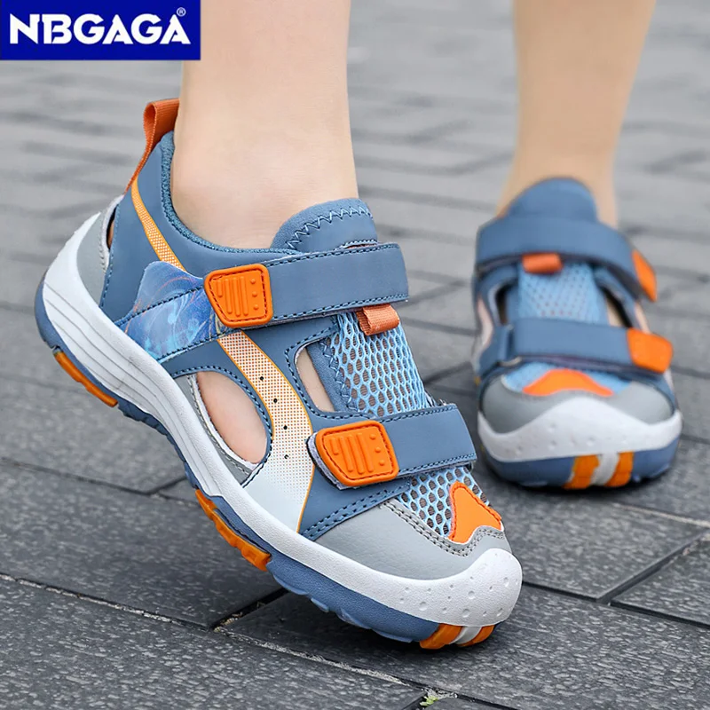 Sandal Olahraga Sejuk Musim Panas untuk Anak Laki-laki Sepatu Pantai Kasual Luar Ruangan Sandal Fashion Anak Anti-selip Nyaman