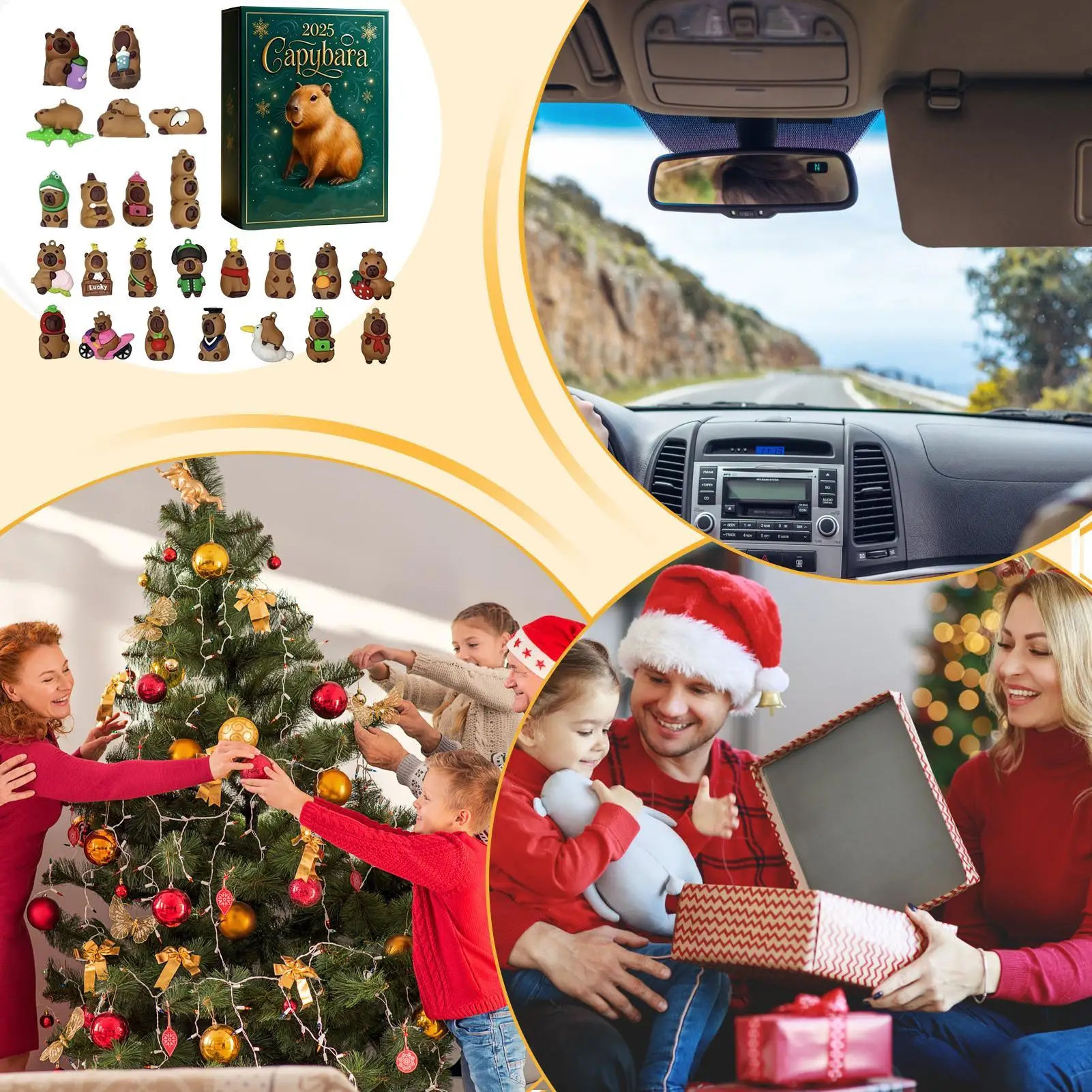 

Календарь Капибара Адвент 3D 2025 Домашний Декор Адвент Коллекционный Календарь Настольные Украшения Для Дня Рождения Стол Прихожая Офис