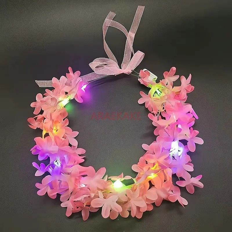

1PCS New luminous flower wreath headband concert headpiece, photo prop, children's hair accessory, small commodity
