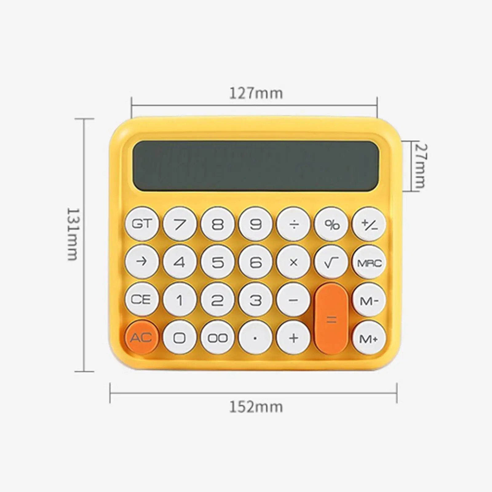 เครื่องคิดเลขตั้งโต๊ะปุ่มถอดได้อุปกรณ์เสริมจอแสดงผล LCD ขนาดใหญ่สําหรับทุกวัน