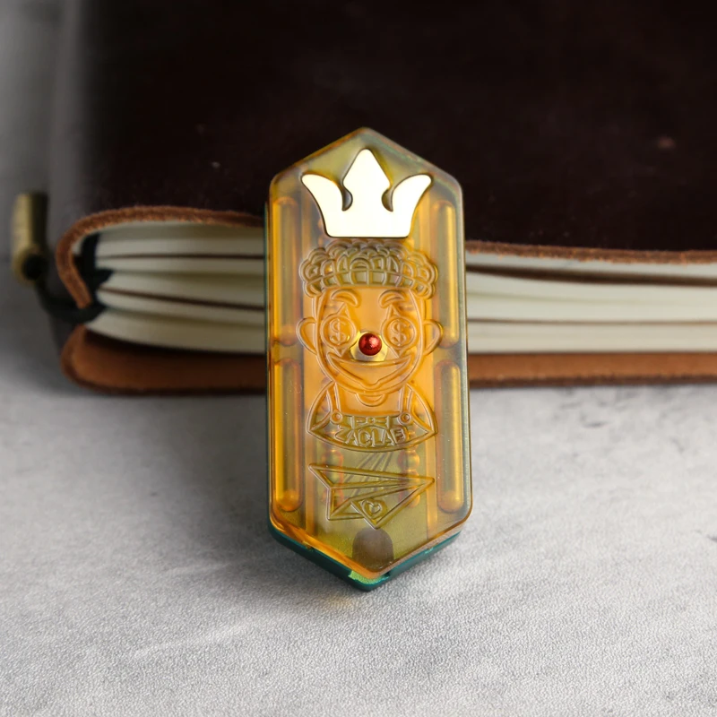 Klein vliegtuig PEI messing patch EDC fidget slider verlichten angst glijden speelgoed ADHD fidget speelgoed machines slider push fidget speelgoed