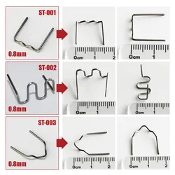 0.6mm 0.8mm graffette a caldo in acciaio inossidabile cavi per saldatura paraurti auto saldatore in plastica Kit di riparazione automobilistica