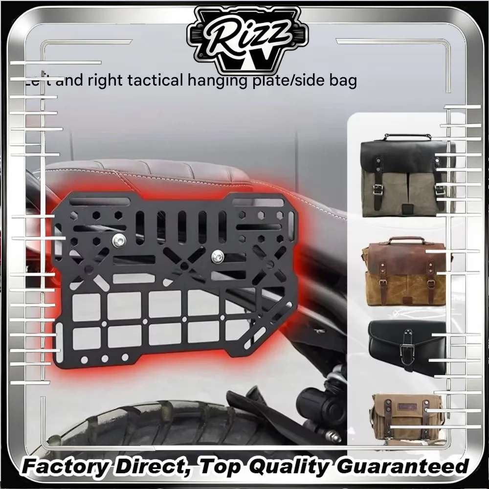 FOR Vintage Wax Canvas Anti-Vibration Side Bag Support Guard for Ducati Scrambler400X Motorcycle Tool Bag Modification Accessory