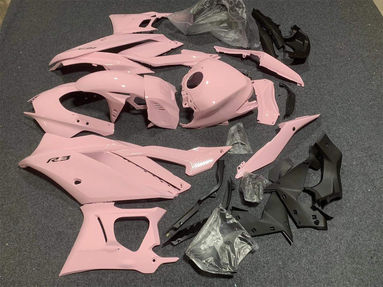 Motorcycle Fairing Kit YZF-R3 2019 2020 2021 2022 2023 YZF-R25 19 2021 22 23 Year Fairing Pink motorcycle housing