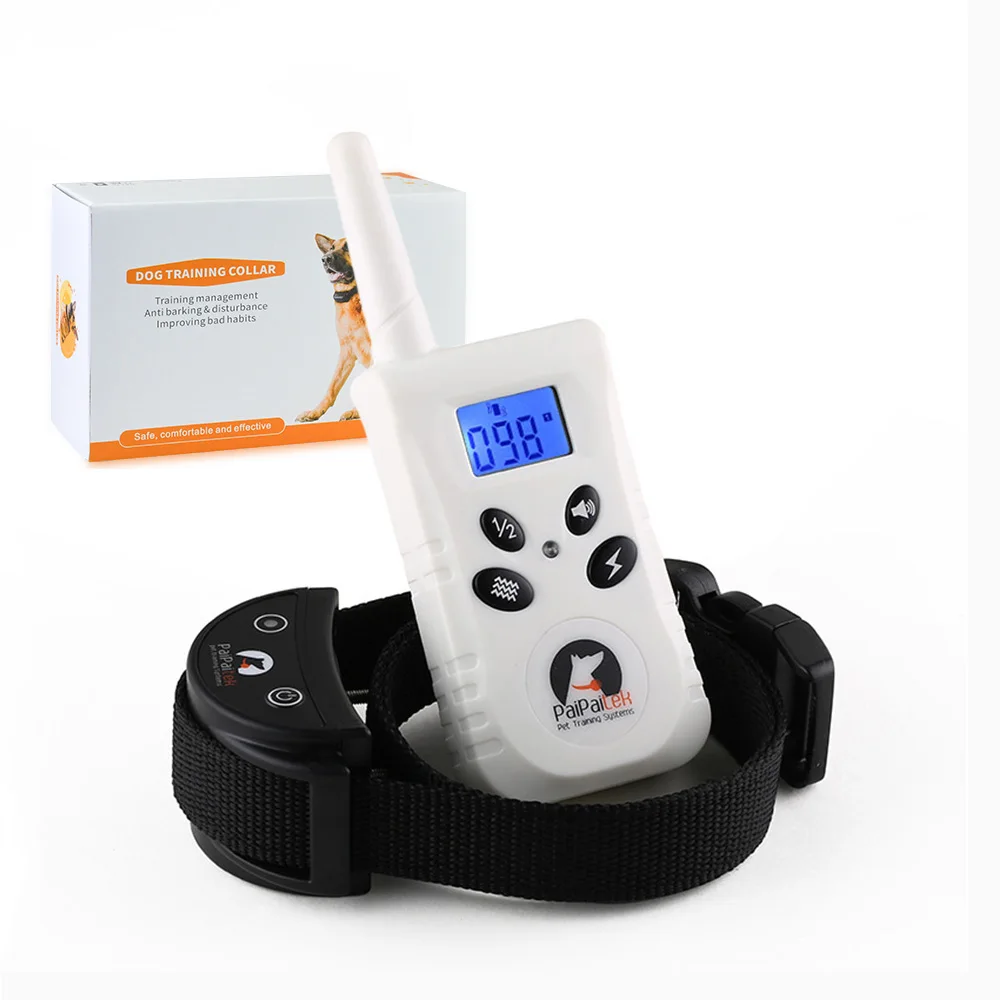 Collar de Adiestramiento para Perros Recargable e Impermeable con Alcance de 1640 pies, Collar Antiladridos para Perros Pequeños, Medianos y Grandes