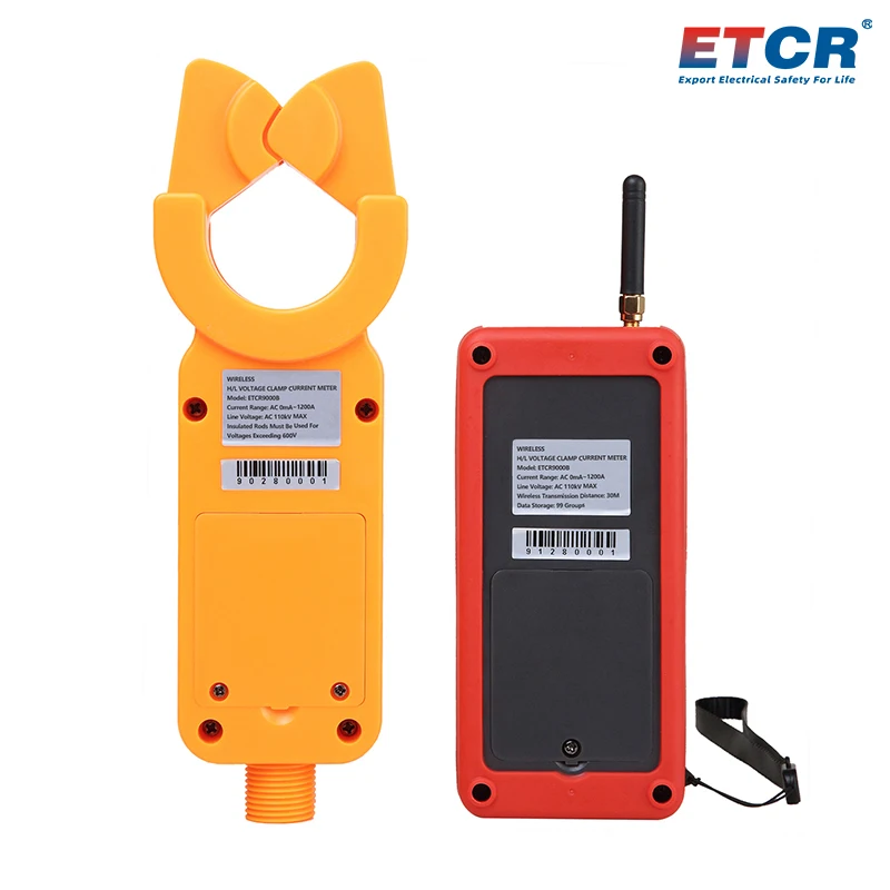 ETCR9000B high quality Real-Time Viewing of Monitoring Results Wireless High Voltage Clamp Current Meter