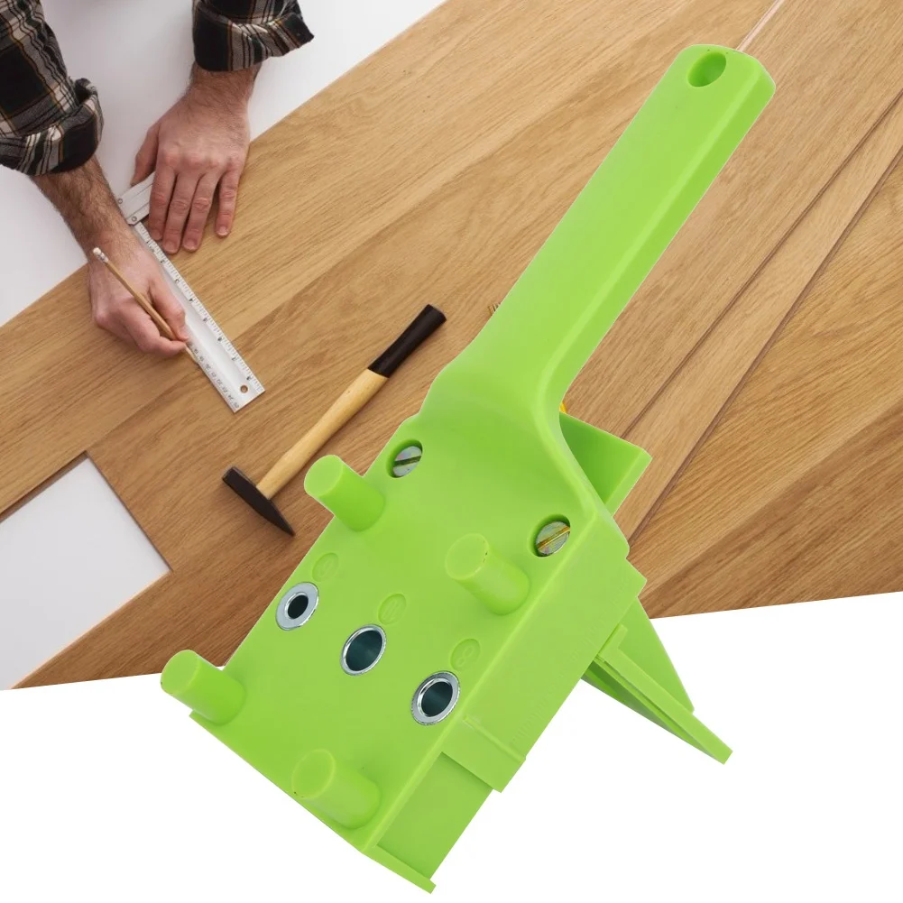 41 Pcs Doweling Jig Woodworking Thickened Drill Guide Tool with 6/8/10mm Hole Drill Bit Kit