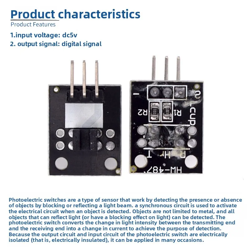 Optical blocking sensor, cross-beam blocking photoelectric switch sensor