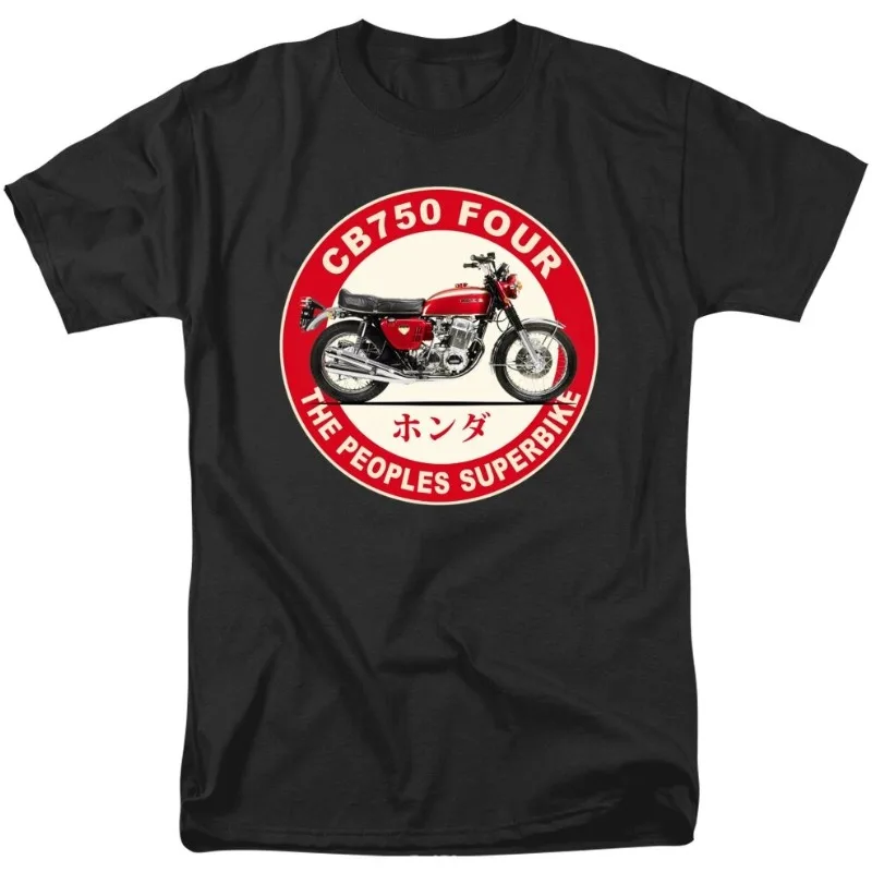 

Мужские и женские футболки Honda, летние новые гоночные мотоциклы, езда по бездорожью, энтузиасты с короткими рукавами CB750 1974, топ в стиле ретро