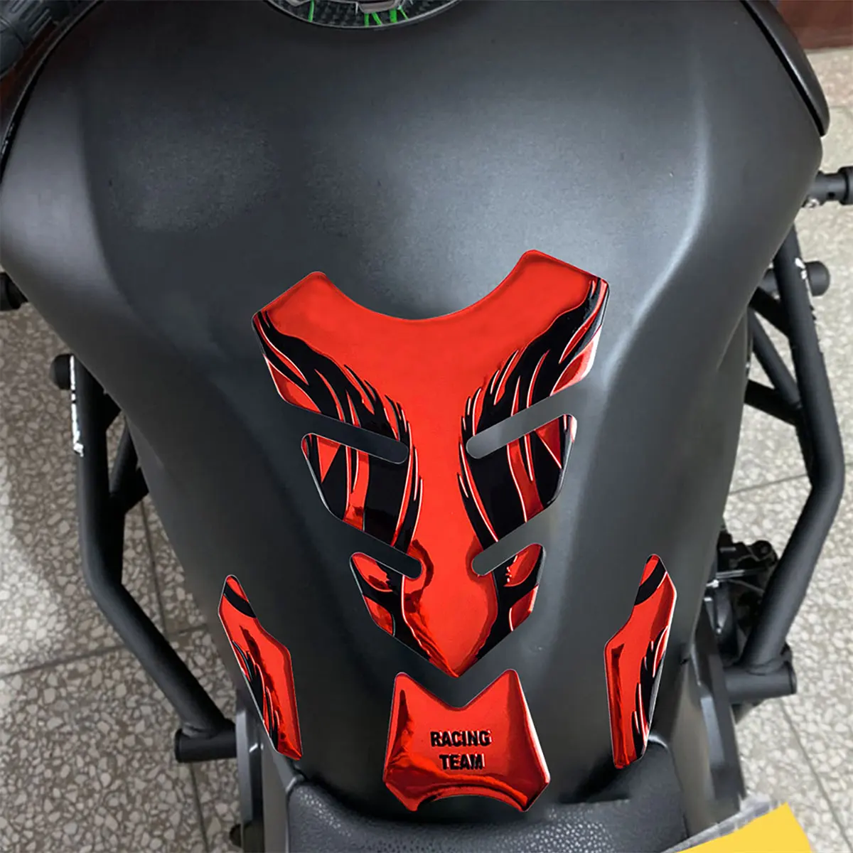 Fiber Fishbone Stickers Auto Motorfiets Tank Pad Tankpad Protector Voor Motorfiets Universele Fishbone Beschermer Cover Accessoires