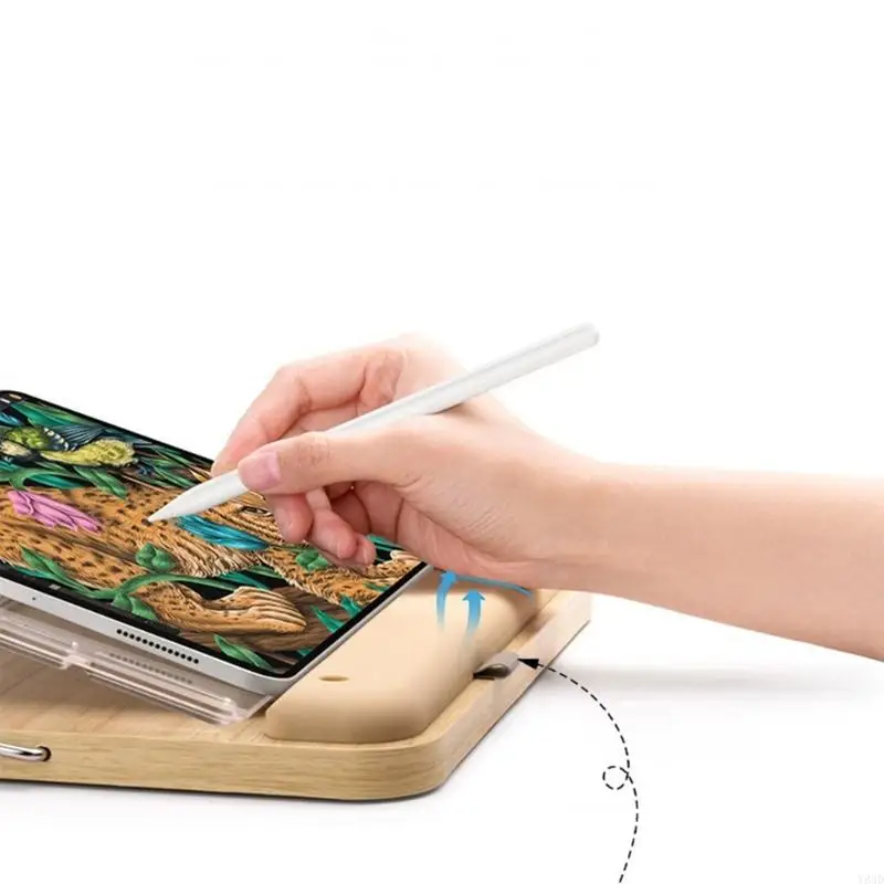 Y8AD Table Tablet Stand Bamboos Bàn ghi cho nhiều thiết bị