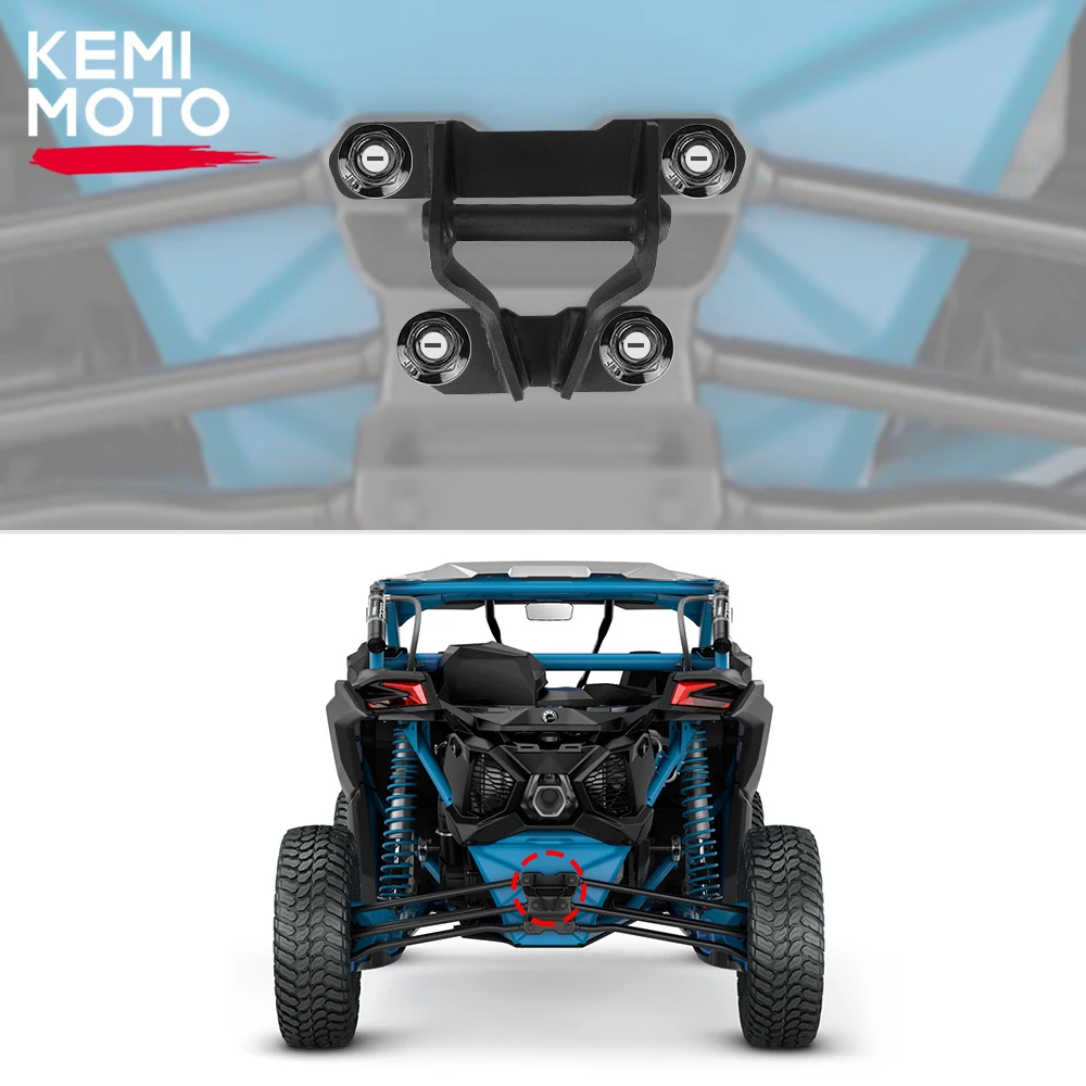 KEMIMOTO UTV Rear Pull Plate Tow Recovery Hook 715004450 for Can-am Maverick X3 MAX R RR 2017 2018 2019 2020 2021 2022 2023