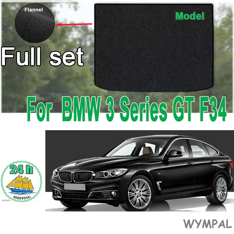 

Велюровый коврик в багажник для BMW 3 серии GT F34 2013-2020, защитный коврик-вкладыш для багажного отсека, аксессуары
