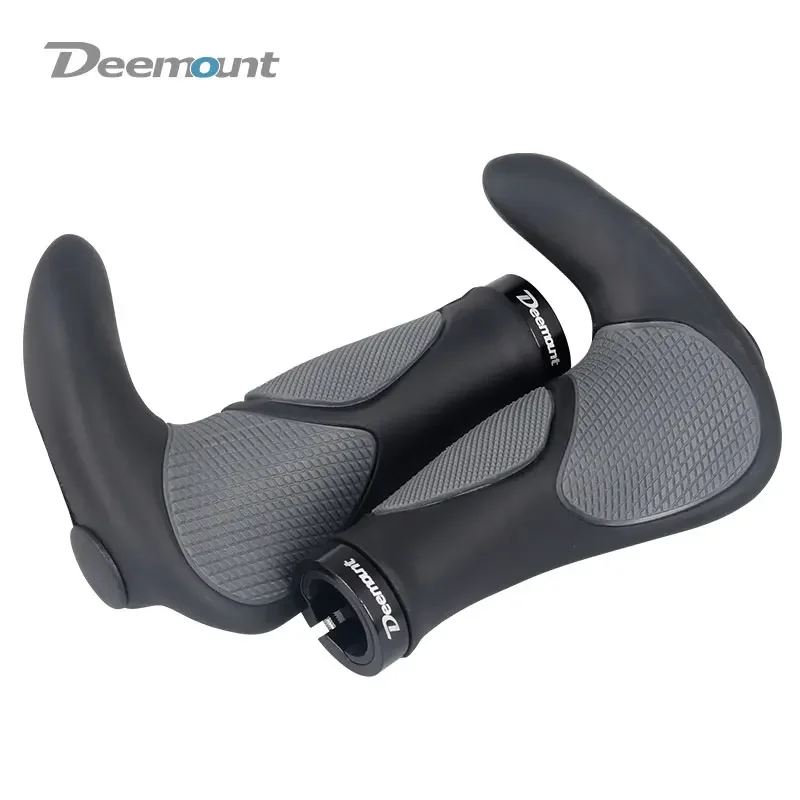 Deemount Comfy Bicycle Grips TPR Rubber Integrated MTB Cycling Hand Rest Mountain Bike Handlebar Shock Absorption