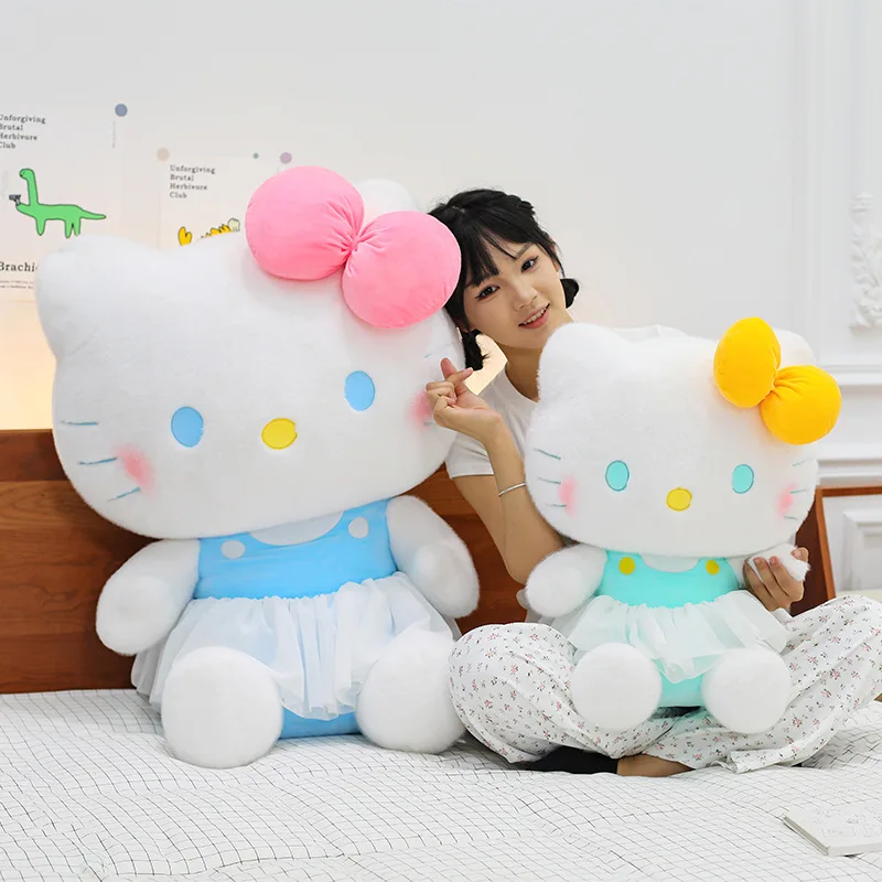ตุ๊กตาซานริโอ้ เฮลโล คิตตี้ น่ารัก ขนาด 50 ซม. ของเล่นตุ๊กตาผ้าพลัฌ อนิเมะ ซานริโอ้ เคทีแคท ตุ๊กตาสำหรับเด็ก ของขวัญวันเกิด คริสต์มาส น่ารัก นุ่ม ใช้เป็นหมอนได้