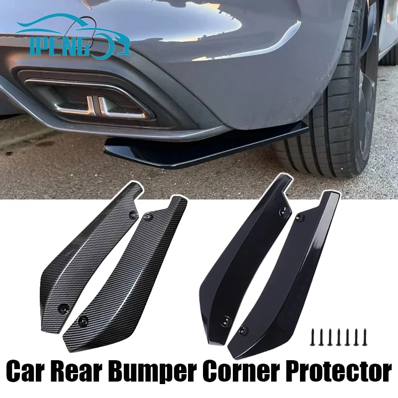 Car Rear Bumper Diffuser Splitter Scratch Protector For Honda Civic BMW E90 F20 E46 E92 Auto Tuning Accessories