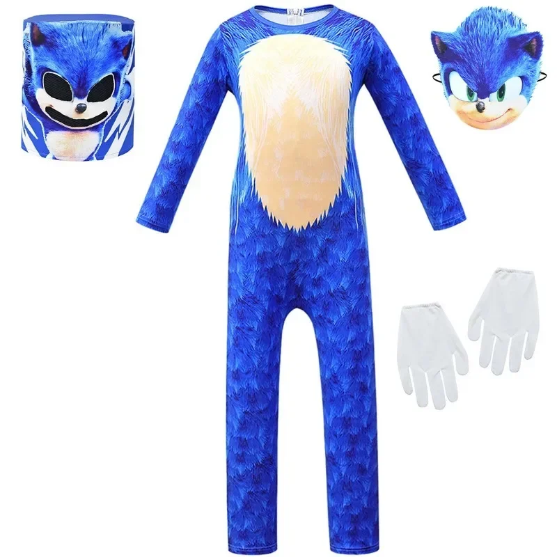 Kids jongens Anime Flash Hero Cosplay Kostuums Jumpsuits Masker voor kinderen Verjaardag Pakken Halloween Carnaval Party Dress Up LED