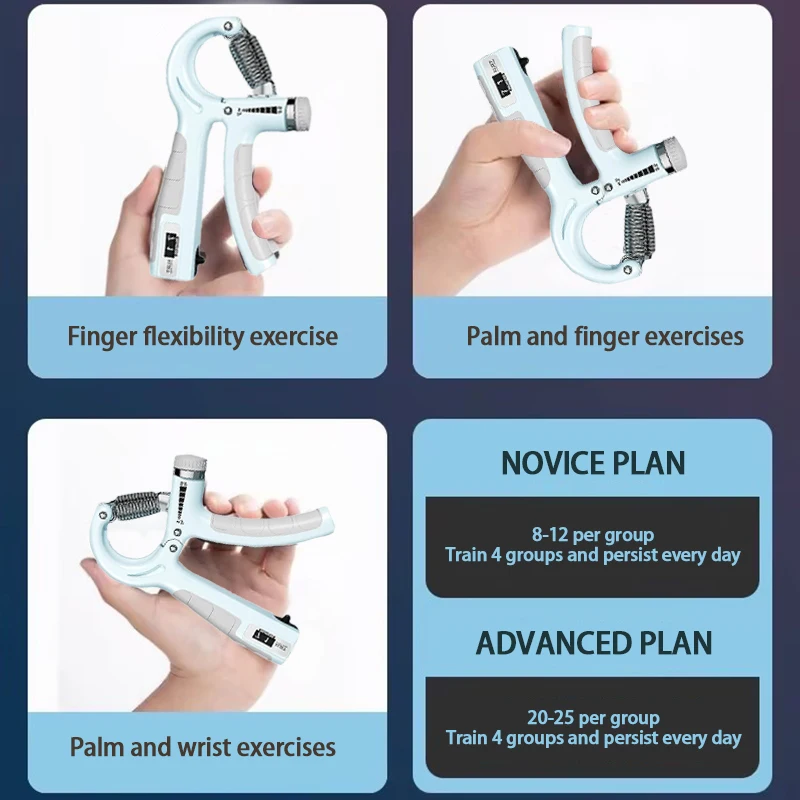 5-60 كجم قابل للتعديل قبضة اليد المقوي متعدد الوظائف قبضة اليد المدرب بناء العضلات مكافحة المعصم الساعد اليد التمارين