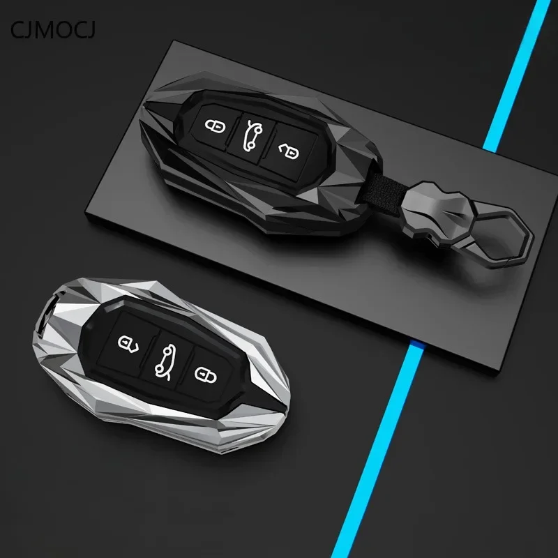 

Zinc Alloy Car Key Case Cover Holder Key Shell Buckle for Peugeot 408/4008/308 & Citroen C5 X