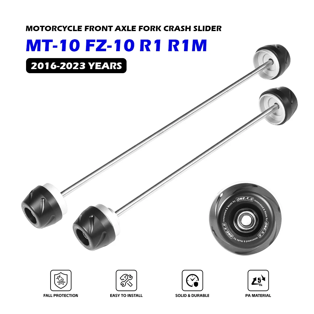 

For YAMAHA MT10 FZ10 R1 R1M 2015-2023 Front Rear Axle Fork Crash Slider Wheel Anti-Collision Protector Motorcycle Accessories