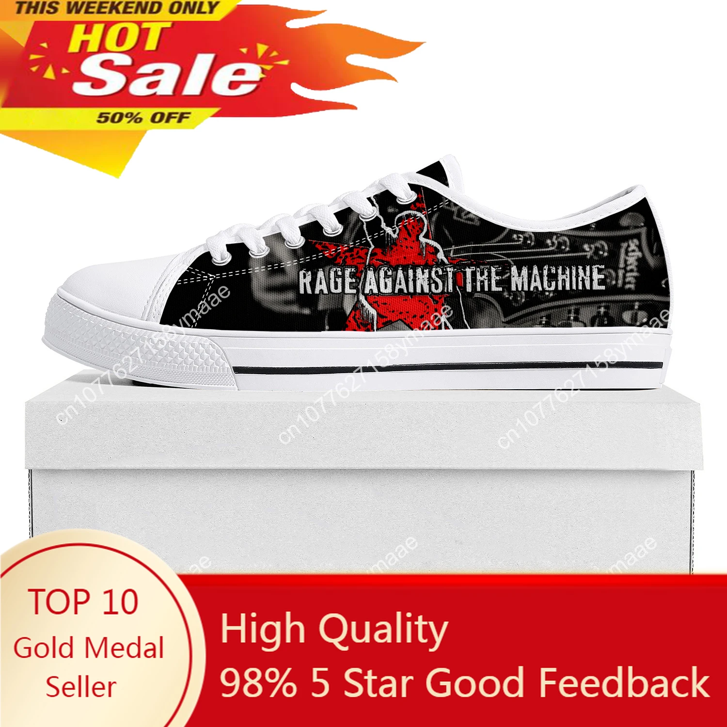 Rage Against The Machine Low Top Sneakers Mens Womens Teenager Canvas High Quality Evil Empire Sneaker Casual Custom Made Shoes