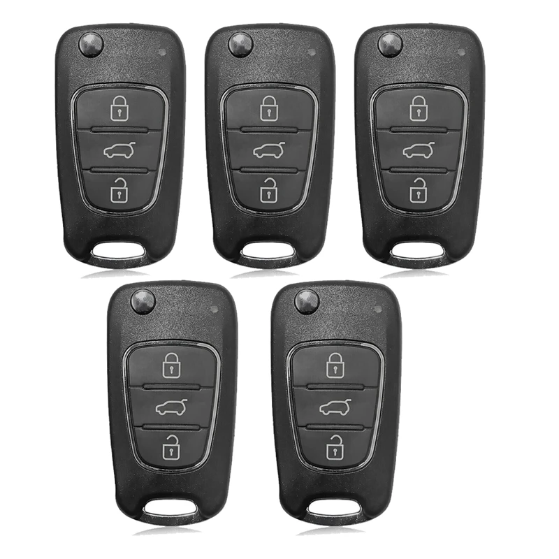 5Pcs/Lot Xhorse XNHY02EN Universal Key Fob Flip 3 Button For HYUNDAI Type For VVDI Key Tool