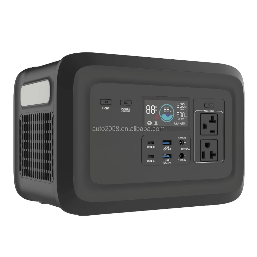 Lithium Battery 300w 600w Mini Camping Portable Power Station Portable Power Bank Station With Ac Outlet Battery For Laptop